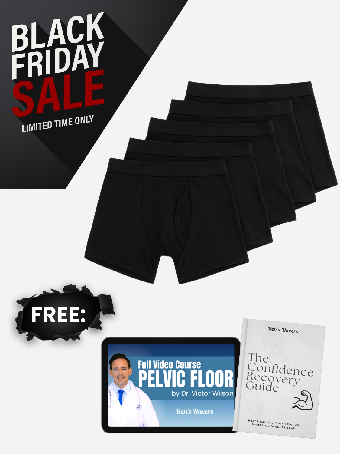 Ben’s Signature Leak-Proof Boxers (3+2 FREE)